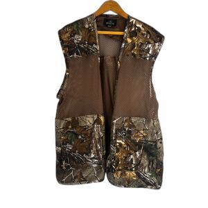 RedHead RealTree Camo Mesh Back Game Pocket Zip Up Hunting Fishing Vest Size 2XL
